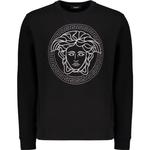 Хлопковый свитшот VERSACE, черный - фото