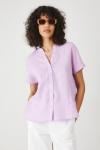Льняная блузка Medicine, фиолетовый - фото 2