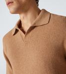 Кашемировый свитер-поло Thom Sweeney, кэмел - фото 5