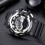 Часы CASIO G-Shock Analog-Digital 'Black White', черный - фото 4