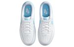 Кроссовки для скейтбординга Nike Air Force 1 Kids, White/White/Aquarius Blue - фото 3