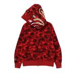 Худи BAPE Color Camo Double Shark Full Zip 'Red', красный - фото 4