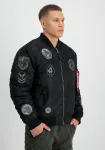 Куртка-бомбер Alpha Industries " Alpha Industries Мужчины - Куртки-бомберы MA-1 Patch", черный - фото 7