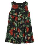 Цветочное платье Dolce&Gabbana Kids, Rose Fdo Nero - фото 4