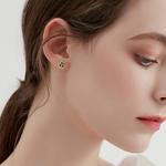 MCK Серьги-гвоздики из стерлингового серебра 925 пробы Needle - фото 3