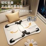 Письменный стол Aolunfute для ноутбука, складной, с ящиком, подстаканником и U-образными ножками, цвет Natural Wood - фото 8