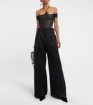 Сетчатый боди с халтернеем KNWLS, Dark Grey - фото 2