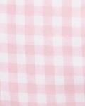 Розовая ночная рубашка в мелкую клетку для девочек Petite Plume Delphine - Baby, Little Kid, Big Kid, розовый - фото 4