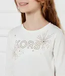 Блуза Regular fit Michael Kors Kids, белый - фото 4