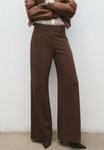 Брюки Mango Trousers, Marron Moyen/Brown - фото