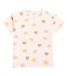 Футболка из хлопкового джерси с принтом Tinycottons, розовый - фото