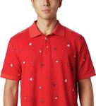 Columbia мужская поло PFG Global Tossed Embroidery, Red - фото 3