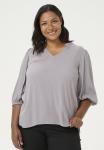 Блуза KCKAMILLE AMI Kaffe Curve, серый - фото 4