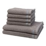 Набор полотенец TERRY SET Smart 6 шт Ross, серый - фото