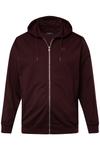 Толстовка с капюшоном на молнии Men Plus, Wine Red - фото