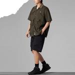 Рубашка THE NORTH FACE Short Sleeve Solid Shirt 'Olive Green' - фото 4