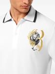 Billionaire рубашка поло с вышитым логотипом, белый - фото 4