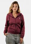 Толстовка U.S. Polo Assn. Zip-up sweatshirt, Prune/Bordeaux - фото