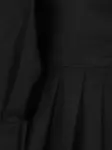 Платье-мини с пуговицами и плиссировкой Les Filles D'Eva, черный - фото 3