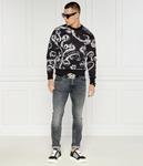 Джинсы Hugo 734 Extra Slim Fit с потертым эффектом, черный - фото 2