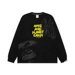 Футболка с длинным рукавом от A Bathing APE Aape, черный - фото