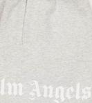 Шорты из хлопкового джерси с логотипом Palm Angels, серый - фото 2