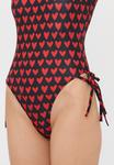 Купальник MOSCHINO SWIM SWIMSUIT, Red/Black/Black - фото 6