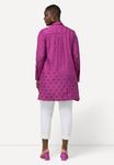 Блузка на пуговицах TEXTURED POLKA DOT  Ulla Popken, розовый - фото 3