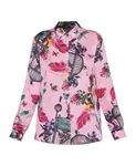 Рубашка с узором Versace Jeans Couture, розовый - фото
