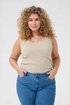 Топ KAFFE CURVE KCcarina, Greige - фото 2