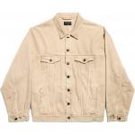 Джинсовая куртка с логотипом Balenciaga, бежевый - фото 2