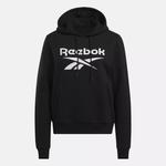 Флисовая худи Identity с большим логотипом Reebok, черный - фото 4