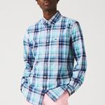 LACOSTE Мужская синяя рубашка - фото 4