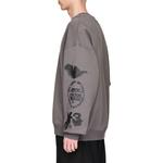 Хлопковый свитшот y 3 Adidas, серый - фото 6