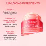 Ночная маска для губ Laneige Intense Hydration Lip Treatment with Vitamin C, Taro Bubble Tea, 20 г - фото 6