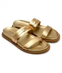 Кожаные тапочки Мэнди Michael Kors, желтый - фото 3