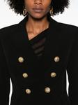 Balmain двубортный блейзер, черный - фото 5