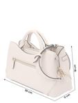 Сумочка GUESS DEA GIRLFRIEND SATCHEL, Cream - фото 4
