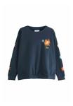 Толстовка Never Fully Dressed Sweatshirt, Navy Embroidery/Blue - фото