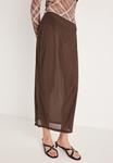 Юбка Gina Tricot SHEER MIDI SKIRT, Java /Brown - фото