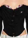Корсетный топ Button Bea Vivienne Westwood, черный - фото 5