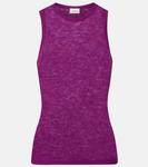 Майка из кашемира и шелка Saint Laurent, Violet - фото