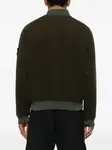 Бомбер с нашивкой-логотипом Stone Island, зеленый - фото 4