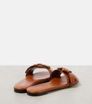 Кожаные шлепанцы Mae Chloé, Clay Brown - фото 2