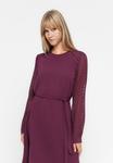 Платье ONLY ONLMETTE DOBBY SLEEVE DRESS , Mauve Wine/Bordeaux - фото 4