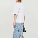 Футболка женская Balenciaga с логотипом, серый / черный - фото 5