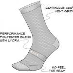 Носки Evo Mont Ventoux 6 дюймов DeFeet, черный - фото