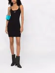 Платье в рубчик с логотипом Off OFF-WHITE, черный - фото 2