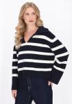 Джемпер DreiMaster Jumper, Dark Navy Offwhite/Dark Blue - фото