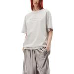 Футболка с коротким рукавом и эффектом блеска Alexander Wang, серый - фото 4